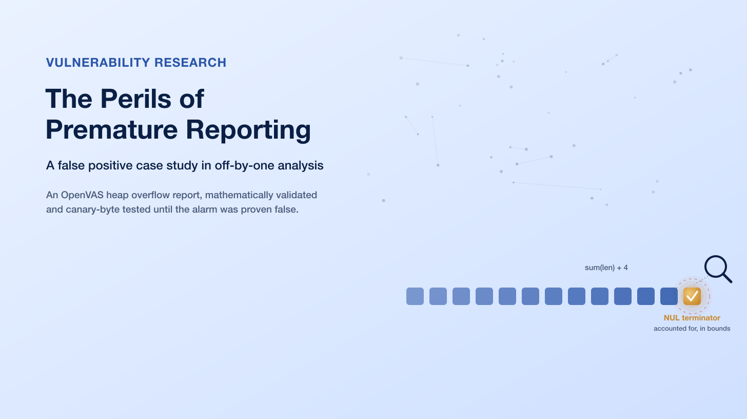 The Perils of Premature Vulnerability Reporting: A Case Study in Off-by-One Analysis