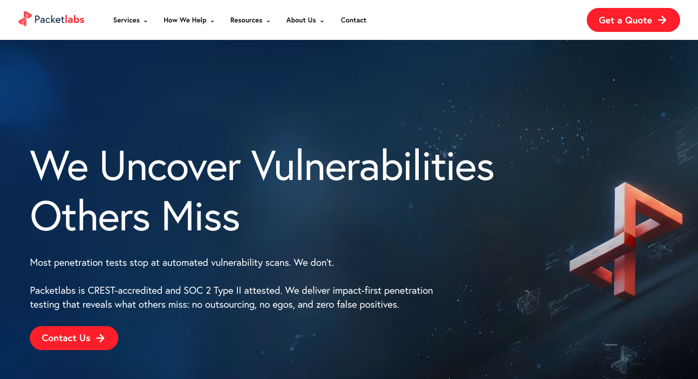 Packetlabs Homepage